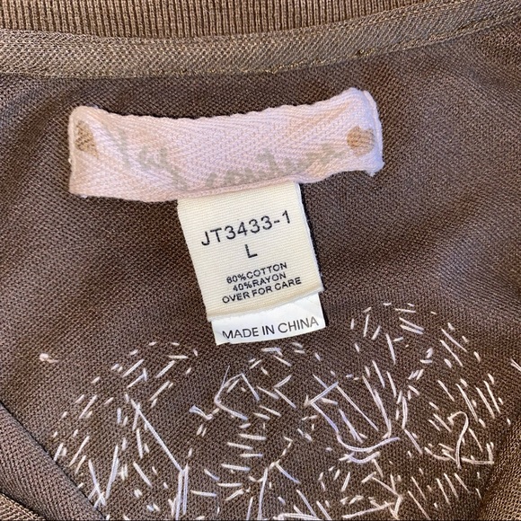 Yay Couture Large Long Sleeve Shirt Extensive Beading&Distressing EUC - Picture 2 of 10